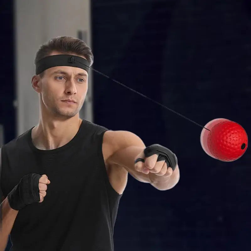 Boxing Reflex Ball Adult Boxing Equipment For Training Potable Head Boxing Ball For Beginner Hand-Eye Coordination Improvement