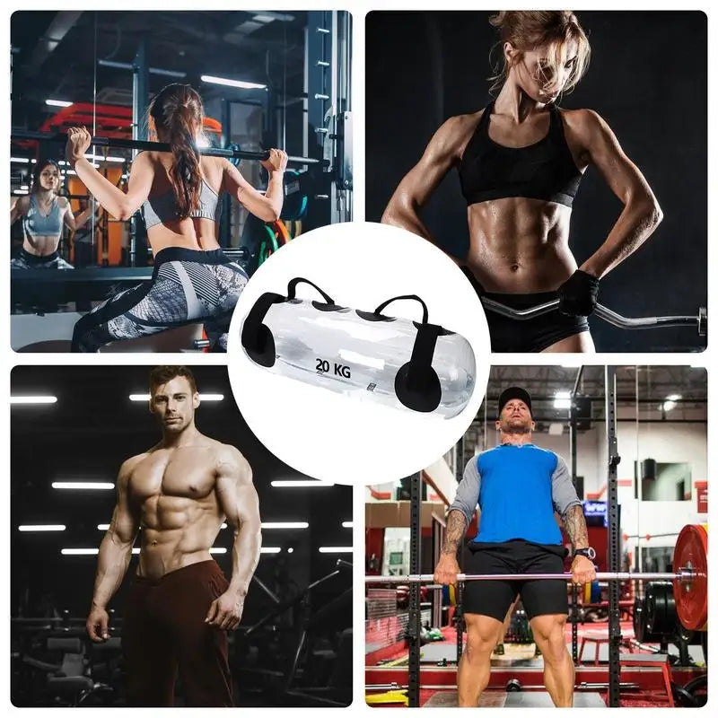 Fitness Aqua Bag Water Power Bags Workout Sandbag Water Home Gym Weightlifting Core Training Bodybuilding CrossfitExercise Tool