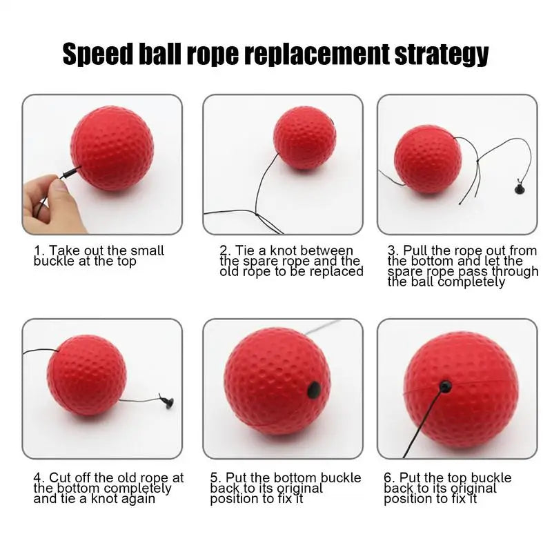 Boxing Reflex Ball Adult Boxing Equipment For Training Potable Head Boxing Ball For Beginner Hand-Eye Coordination Improvement