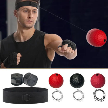 Boxing Reflex Ball Adult Boxing Equipment For Training Potable Head Boxing Ball For Beginner Hand-Eye Coordination Improvement